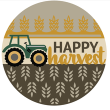 Load image into Gallery viewer, Happy Harvest - Green Tractor 3D Door Hanger
